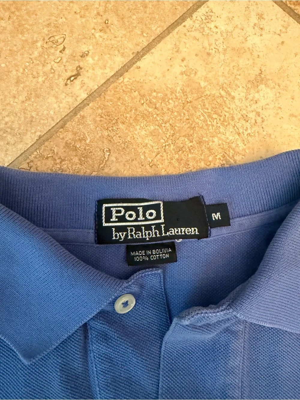 Ralph Lauren Short-Sleeve Polo in Blue with Embroidered Logo